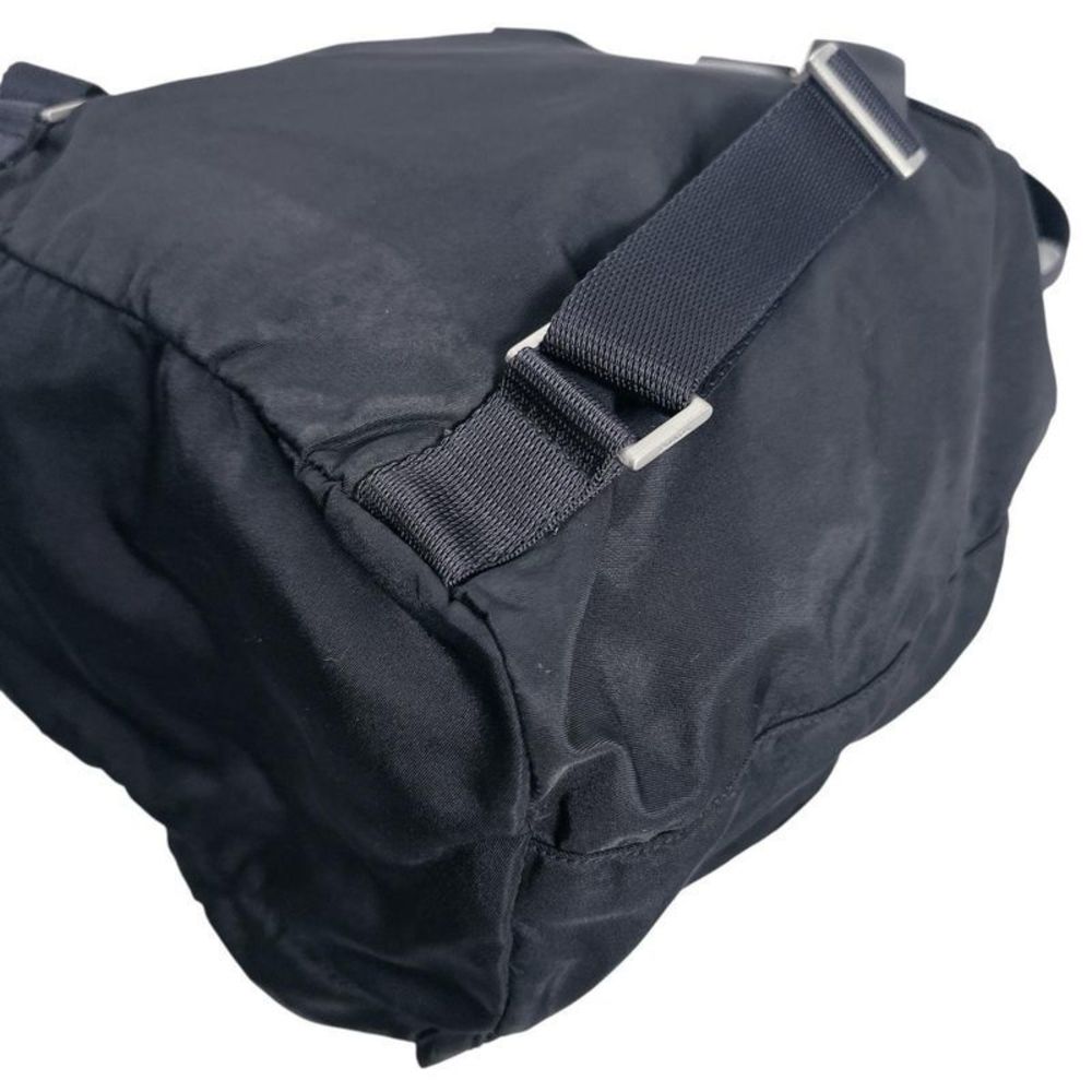 Prada Triangle Logo Backpack Daypack Prada Black - image 7